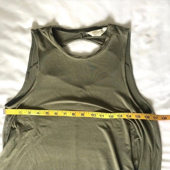 American Eagle AE Moss Khaki Green Soft & Sexy Swing Mini Dress Cutout XS - Picture 7 of 9